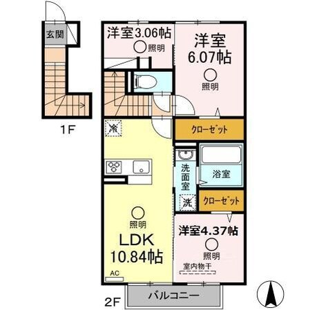 コンフォルタ・ウルゲの物件間取画像